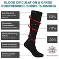 thumbnail image 4 of Chaussettes de compression Longues pour Cyclisme Femmes Hommes Pression Varices Chaussettes de Jambe, 4 of 8