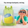 thumbnail image 3 of Shoreew Foldable Storage Bag Large Capacity Beach Bag Transparent Mesh Design Lightweight Swimming Backpack Beach Toy Organizer, 3 of 7