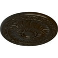 thumbnail image 3 of Ekena Millwork 20 1/4"OD x 1 1/2"P Lunel Ceiling Medallion (Fits Canopies up to 3 3/4"), Hand-Painted Bronze, 3 of 6