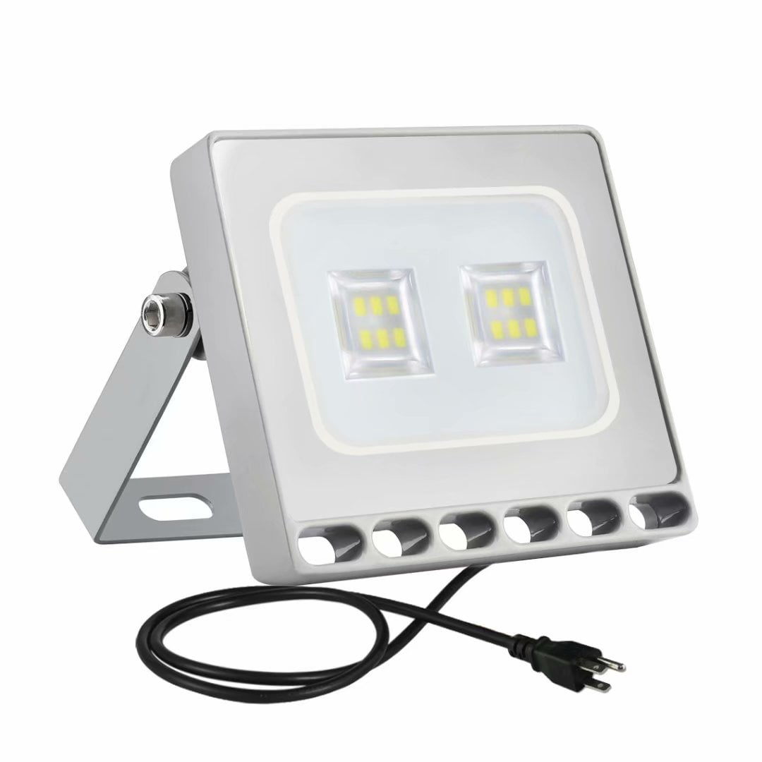 50W LED Flood Light 110V  Spotlights Landscape Cool White Lighting w/ US Plug CA 