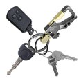 thumbnail image 4 of 2 piezas de llavero para hombre, mosquetón para coche, llavero, abridor de botellas de Metal, abridor de botellas, llavero (dorado, negro + plateado y negro, 4 of 5