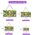 thumbnail image 5 of Happy Basset Hound Welcome St Patrick's Day Lucky Shamrocks Clover Landscape Wood Sign Bassets Dog Breed Lovers Gifts Idea Hanging Wall Home Decor - 22001, 5 of 5
