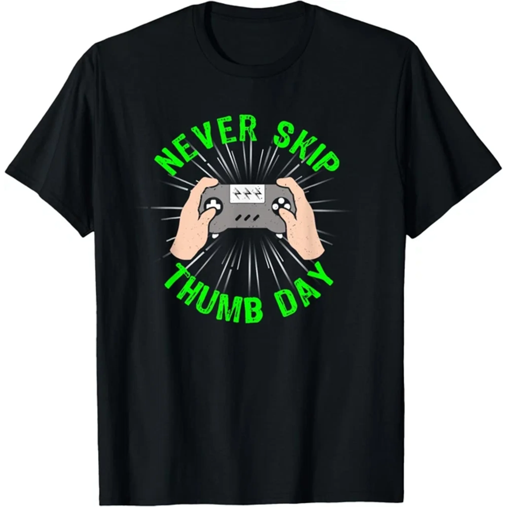 Gamers Gaming Never Skip Thumb Day Nerd Workout T-Shirt Unisex S-5XL Hot Trending Shirt, Vintage Birthday Gift