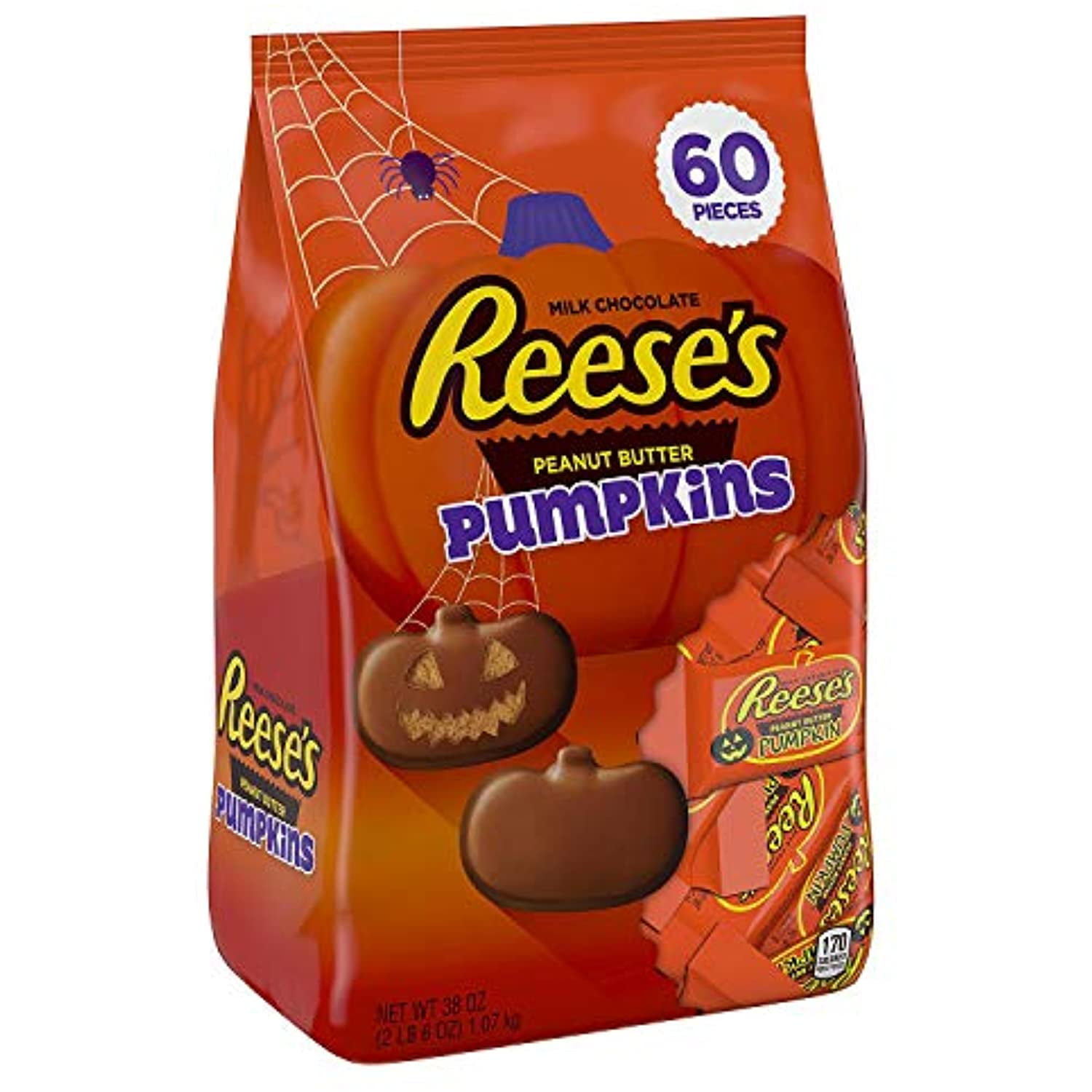 Reeses Peanut Butter Pumpkins 60Ct 38Oz