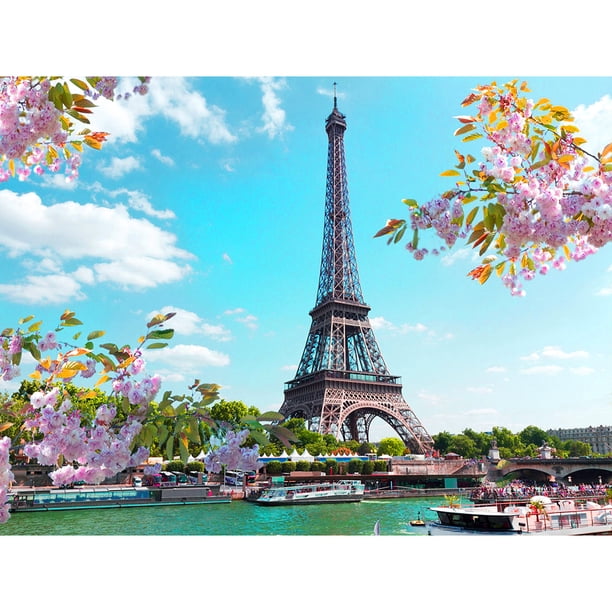 Taladro Diamante Pintura (DE1055) 5D DIY Torre Eiffel completa Punto de cruz Artesanía (B0104) 30x40cm Hugtrwg Para estrenar