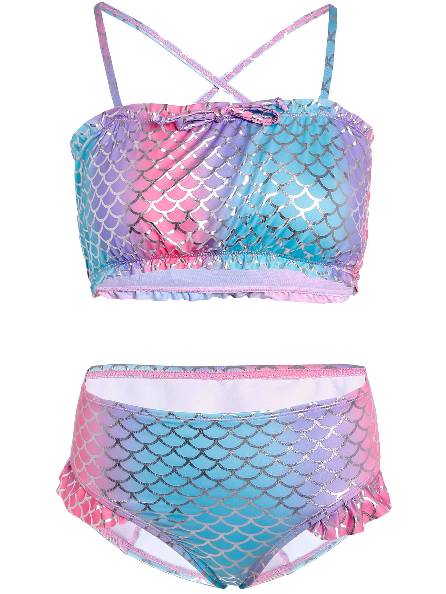 DC Super Hero Girls' 2 Piece Swimsuit - Walmart.com
