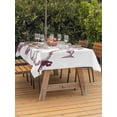 thumbnail image 2 of Outdoor Tablecloth with Umbrella Hole and Zipper, Valentine's Day Rectangle Table Cloth 60x120 Inch Waterproof Tablecloth, French Romantic Butterfly Picnic Table Cover for Patio Camping, 2 of 7