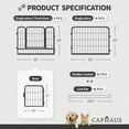 thumbnail image 2 of CAPHAUS 24/32/40 Inch Height Bold Metal Foldable Heavy-Duty Pet Playpen with Door, Available in 8/16/24/32 Panels, Indoor/Outdoor Portable Kennel, Dog/Animals Exercise Fence Cage for Yard, RV, Camping, 2 of 9