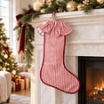 thumbnail image 6 of YingYouFu Christmas Red and White Stripe Stockings with Ruffled Cuff , Xmas Large Hanging Stockings Decorations for Christmas Tree Fireplace Family Holiday Party Decor, 6 of 6