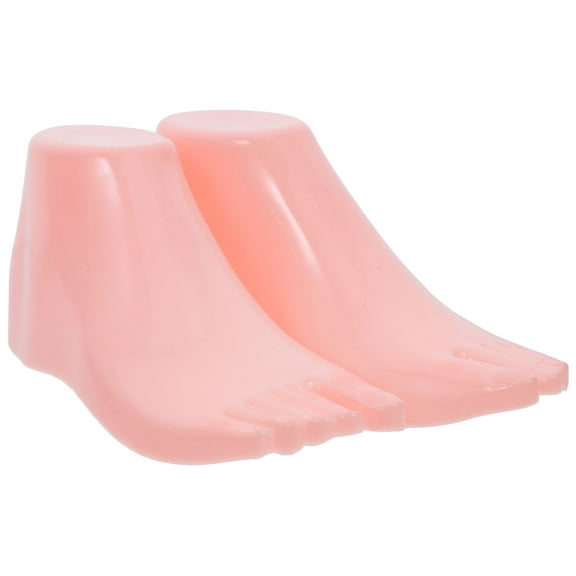 IDEANATEGRATE Foot Mannequin for Shoes Foot Model Pink ABS Plastic 1 Set