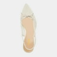 thumbnail image 2 of XYD Women Bowknot Pointed Toe Mesh Pumps Slingback Mid Thin Heels Elegant Party Dressy Bridal Sandal Shoes Size 11 White, 2 of 4