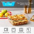 thumbnail image 3 of Fuente de vidrio para hornear NUTRIUPS 9 x 9 con tapa de 2,6 L para horno, 3 of 7