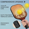 thumbnail image 2 of Pickleball Paddles Set Of 2, Fiberglass Surface, West & Cowboy Print, 4 Balls & Bag, 2 of 5