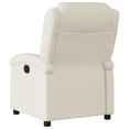 thumbnail image 3 of vidaXL Fauteuil Inclinable Crème Similicuir, 3 of 3