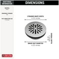 thumbnail image 4 of Delta Dt051411 4" Prefab Round Shower Drain - Chrome, 4 of 6