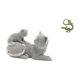 thumbnail image 1 of Escultura de gato, adorno de mesa, artesanía, figura decorativa, estatua de animal, latón, chino, mini mascota de té, año 2024, linda decoración para, 1 of 8
