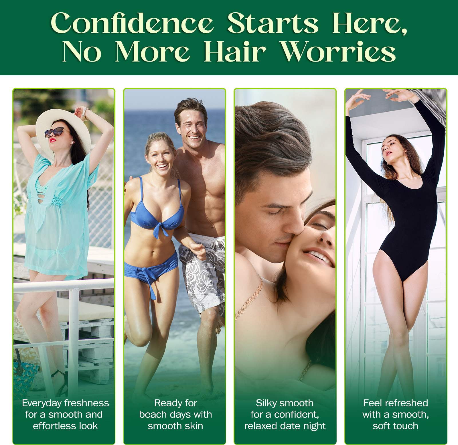 Wax Strips for Hair Removal 3-Pack,Remove Facial Hair in Second, Body Hair Removal, Double-Sided, Leave Skin Smooth