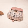 thumbnail image 4 of Small Backpack, Womens Mini Backpack Large Capacity 19 in. Elegant Plaid Pattern Metal Buckle for Daily Use, 4 of 8
