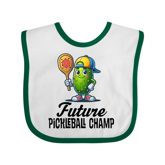 Inktastic Future Pickleball Champ Boys or Girls Baby Bib