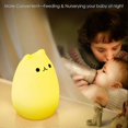 thumbnail image 3 of Children Night Light, EECOO Cute Cat Lamp Soft Silicone Sensitive Tap Control Decompression Toy, 3 of 5