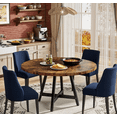 thumbnail image 6 of 47" Round Dining Table for 4, Wooden Farmhouse Kitchen Table, Sturdy Dinner Table for Family Meals & Gatherings, 6 of 6