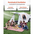 thumbnail image 4 of Inflatable SUV Tent with Awning 8x6.7ft 3 Season Waterproof PU2000mm Tailgate Tent Ventilated Doors Mesh Window for Outdoor Camping Air Pump Included, 4 of 7
