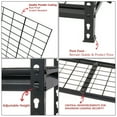 thumbnail image 5 of 5-Tier Heavy Duty Steel Storage Shelves 36"W x 18"D x 72"H - 2250 lb Load Adjustable Shelving Unit, Boltless Assembly for Garage Shed (Black), 5 of 16