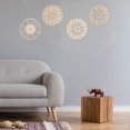 thumbnail image 3 of Mandala Wooden Wall Art Set of 4, Victorian Harmony Historic Boho Circular, Birch Plywood Rustic Wall Art Accent for Hallway Bedroom Living Room and Offices, 11.4" X 11.4" X 0.1", by Ambesonne, 3 of 4