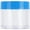 Blue, variant on Beauticom 3 Pieces 30G/30ML(1 Oz) Round Clear Plastic Container Jars with Flat Top Lid - 3 Jars