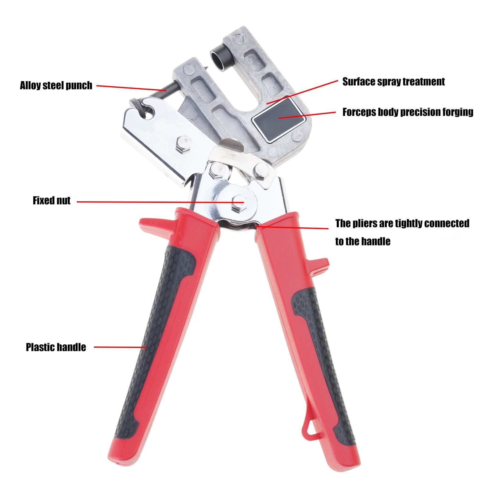 KCAHPAN Steel Keel Pliers Punch Lock Crimper Tool for Professional Wall and Ceiling Work