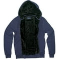 thumbnail image 2 of Visitor Men's Heavyweight Sherpa Lined Thermal Hoodie Jacket, 2 of 2