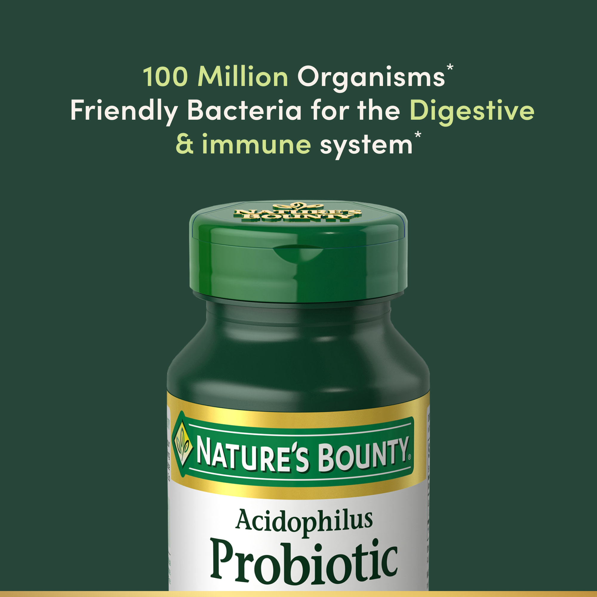 Nature's Bounty Acidophilus Probiotic Tablets, 200 Count (2 Pack) photo 3