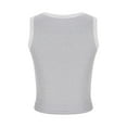 thumbnail image 4 of Besolor Women's Summer Crop Tank Top Lace Trim Sleeveless Basic Tee Shirts Casual Slim Fitted Going out Blouse, 4 of 5