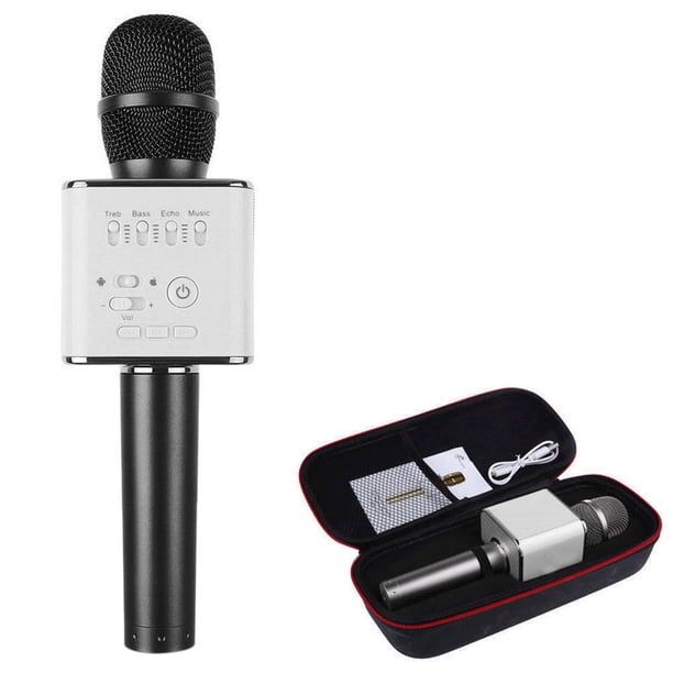 Q9 Micrófono Inalámbrico Portátil Portátil Reproductor de Karaoke Teléfono Móvil Bluetooth Universal Micrófono sidaley EL2225-01B