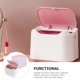 thumbnail image 4 of BESTYASH 2Ud Lightweight Small Desk Trash Can Press Type Plastic Container for Home Storage, 4 of 8