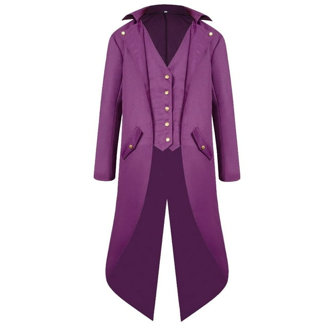 Chaqueta estilo gótico para hombre Costume H&ZY, estilo steampunk, vintage