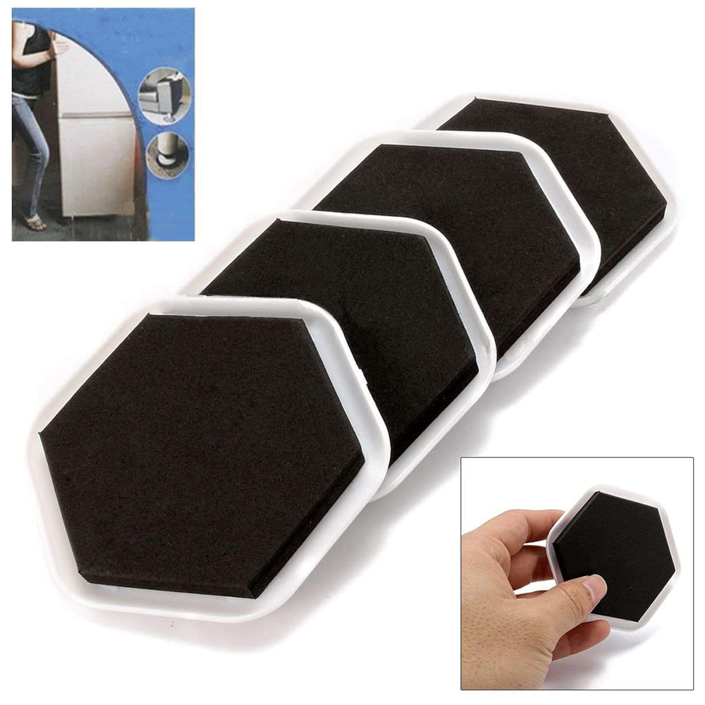 4/8x Furniture Moving Sliders Table Moving Pad Protector Floor Wood Carpet 7.5cm 