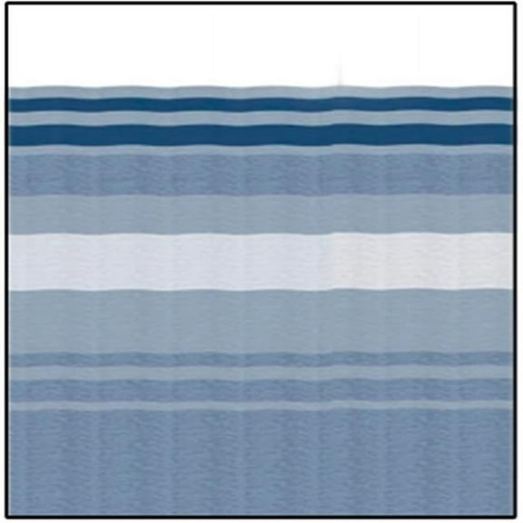 20 ft. 2 in. Ocean Blue Dune Stripe