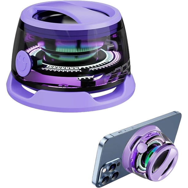 Altavoz Bluetooth MagnéTico, Bocina Bluetooth MagnéTica PortáTil, G200 PequeñO Altavoz de ConduccióN InaláMbrica, Altavoz PortáTil Luz de Color para TeléFono, Al Aire úLtima IntervensióN (Blanco)