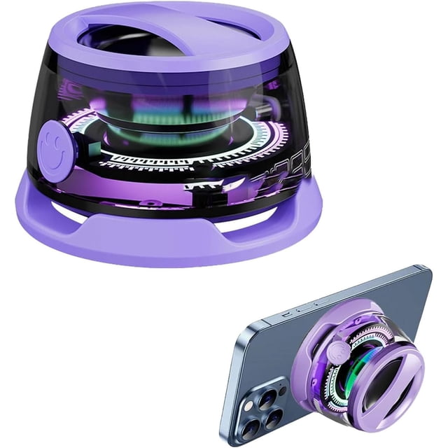 Altavoz Bluetooth MagnéTico, Bocina Bluetooth MagnéTica PortáTil, G200 PequeñO Altavoz de ConduccióN InaláMbrica, Altavoz PortáTil Luz de Color para TeléFono, Al Aire úLtima IntervensióN (Blanco)