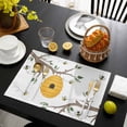 thumbnail image 3 of Bees Branches Placemats Set of 4, Farmhouse Spring Botanical Watercolor Placemats for Dining Table, Place Mats for Kitchen Tabletop, Waterproof Wipeable Dining Table Mats Set, 3 of 9