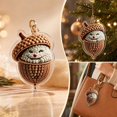 thumbnail image 4 of DIY Acrylic 2D Pearl Painting Christmas Ornament Kit for One Hanging Decoration, Sparkling Holiday Craft Project for Christmas Tree or Window Display and Handmade Gift Making, Style F, 4 of 7