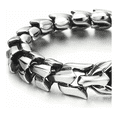 thumbnail image 4 of Pulsera De Hombre Vintage Cabeza De Dragón Con Nórdico Caja Xtellar plateado, 4 of 4