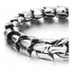 thumbnail image 4 of Pulsera De Hombre Vintage Cabeza De Dragón Con Nórdico Caja Xtellar plateado, 4 of 4