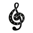 thumbnail image 2 of Reloj de pared con nota musical, movimiento silencioso, acrílico, sin tictac, para baño, habitación infantil, estudio, cocina y sala de estar. 30 cm x 17 cm, 2 of 8