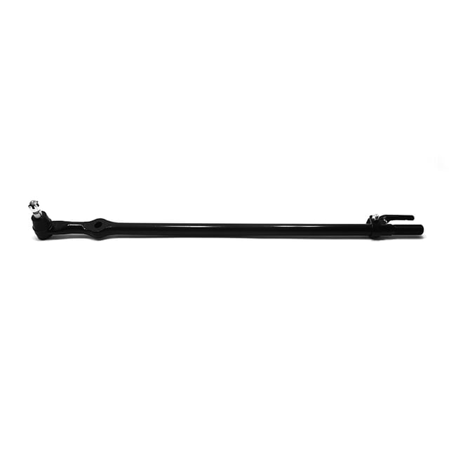 varilla de dirección syd f-350 super duty 2008 a 2010 ford azul 4wd barra de dirección larga para eje sólido con rótula y horquilla visibles, vista centrada de perfil sobre fondo blanco; adecuada para tracción 4WD y frecuentemente usada en reparaciones o restauraciones de suspensión.