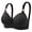 Black, variant on Aura Lane Women’s Plus Size Push Up Adjustable Bra – Wirefree Seamless Thin Bra, Comfortable Everyday Concentrated Shape for Large Bust Black 36