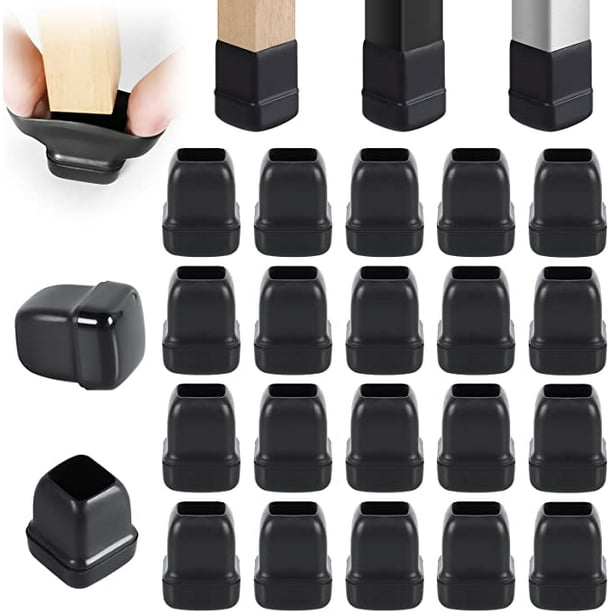 Ezprotekt 24 Pcs Chair Leg Sliders for Carpet, Chair Leg Caps