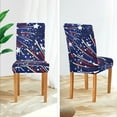 thumbnail image 4 of Independence Day Chair Covers Set of 4, 4Th of July Colorful Fireworks Stretch Washable Removable Dining Chair Slipcovers Protector Cover for Home Hotel Restaurant, 4 of 6