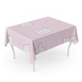 thumbnail image 1 of POGLIP Watercolor Abstract Cat Pattern Pink Baby Beautiful Black Tablecloth Table Desk Cover Home Party Decor 60x120 inch, 1 of 1